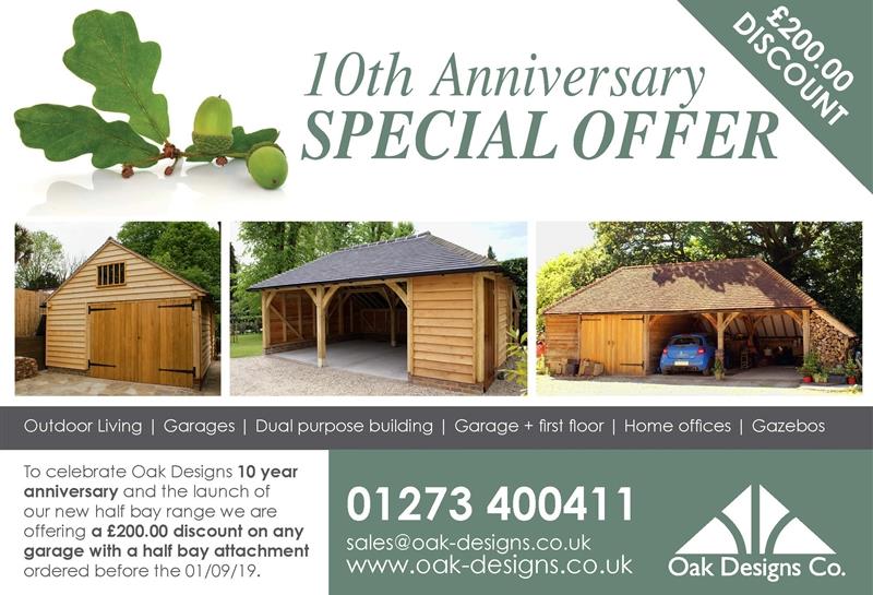 Oak Designs 10 Year Anniversary